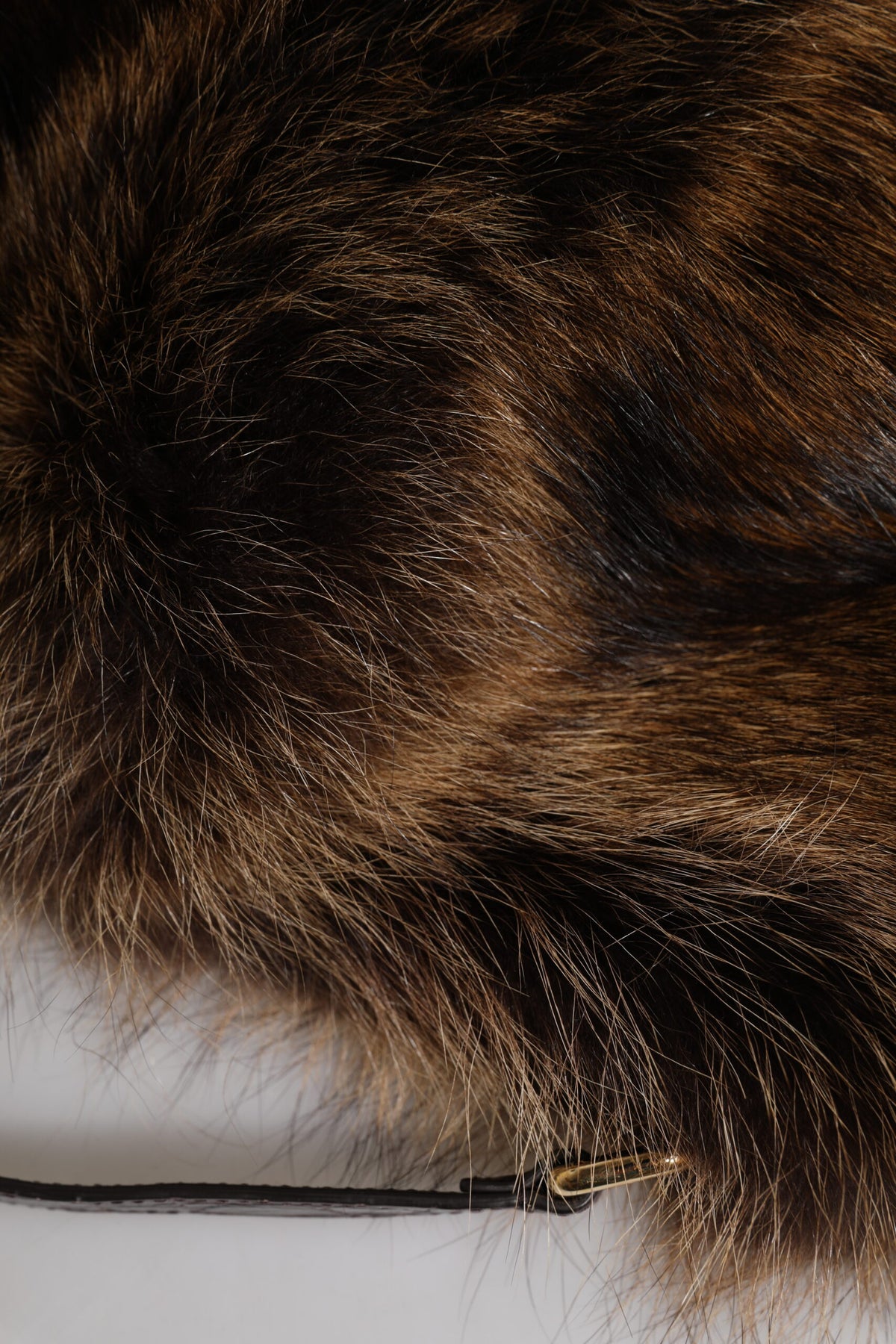 Brown Fur Women Bucket Hat