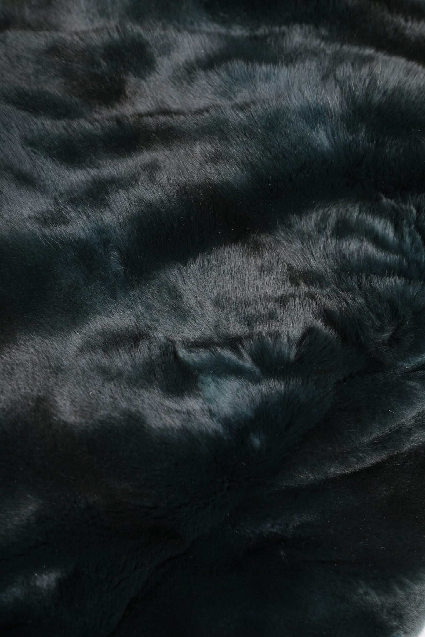 Black Weasel Fur Womens Beanie Hat