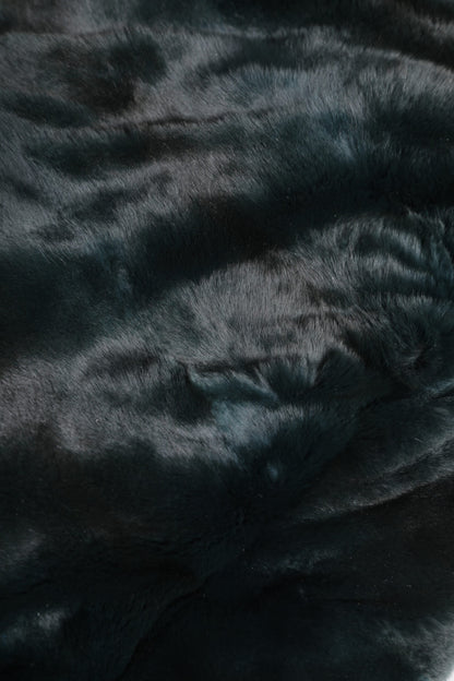 Black Weasel Fur Womens Beanie Hat