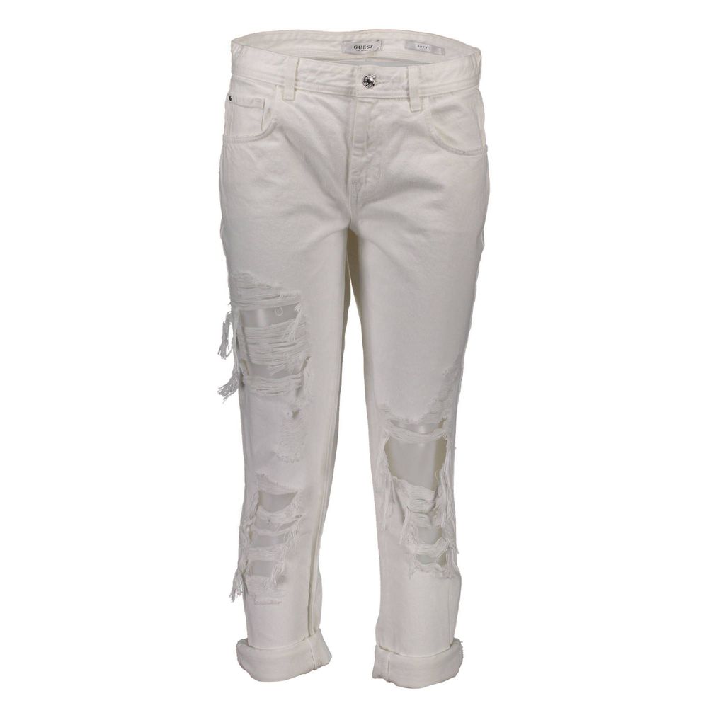 White Cotton Women Jeans