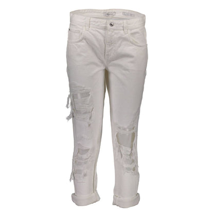 White Cotton Women Jeans