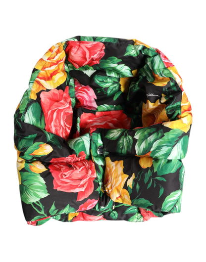 Multicolor Floral Print Whole Head Wrap Hat