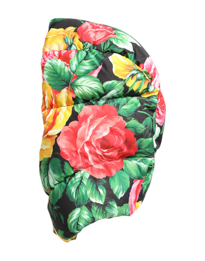Multicolor Floral Print Whole Head Wrap Hat