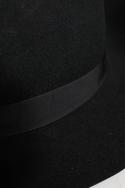 Black Wide Brim Trilby Fedora Hat