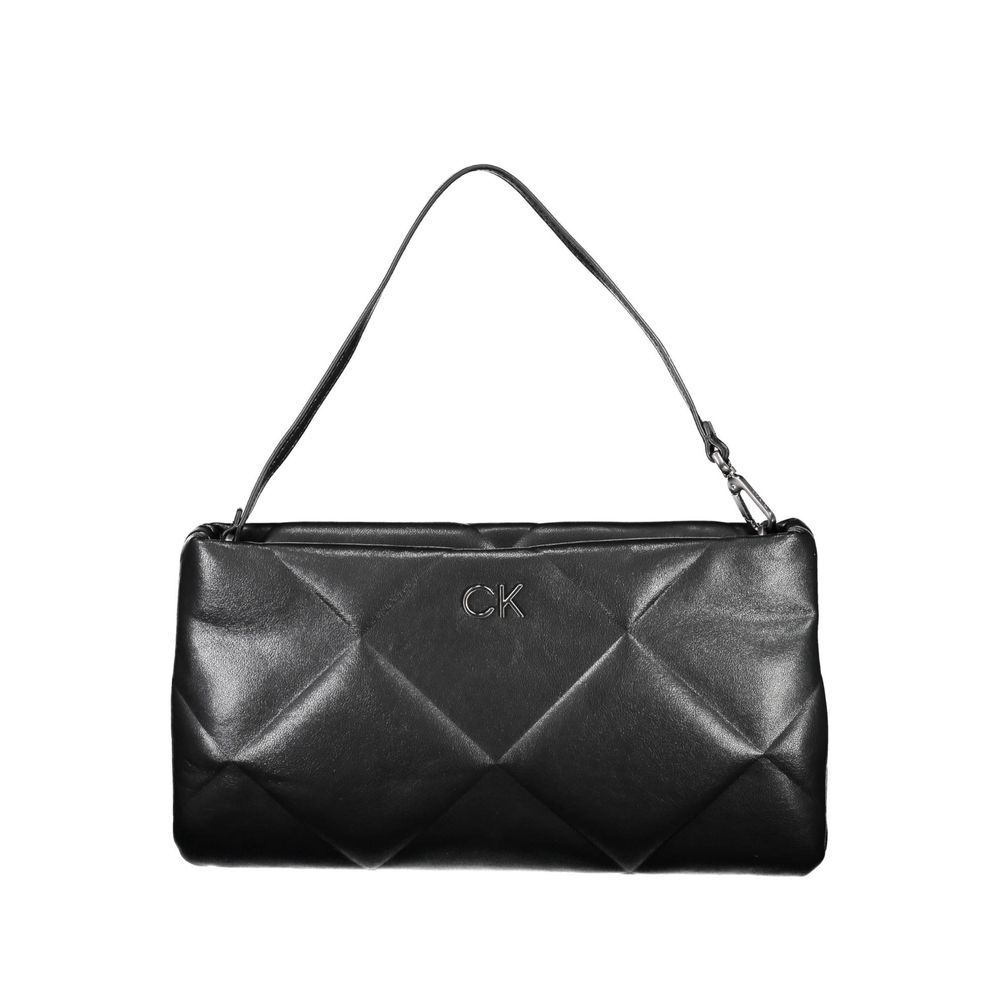 Black Polyester Women's Handbag
