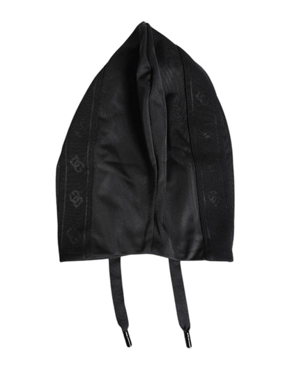 Black Polyester Whole Head Wrap Hat