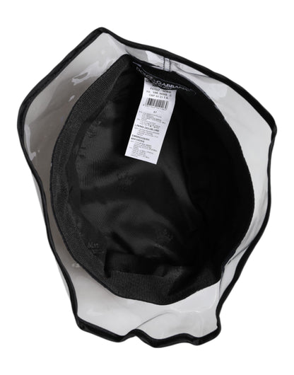 Black Nylon PVC DG Logo Bucket Hat