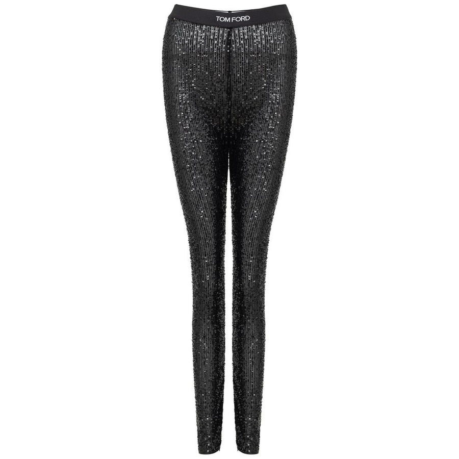 Black Polyester Joggers Workout Pant