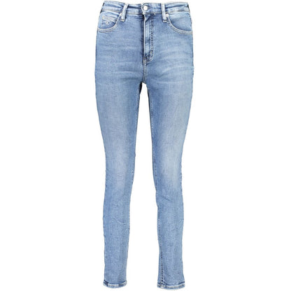 Blue Cotton Women Jeans
