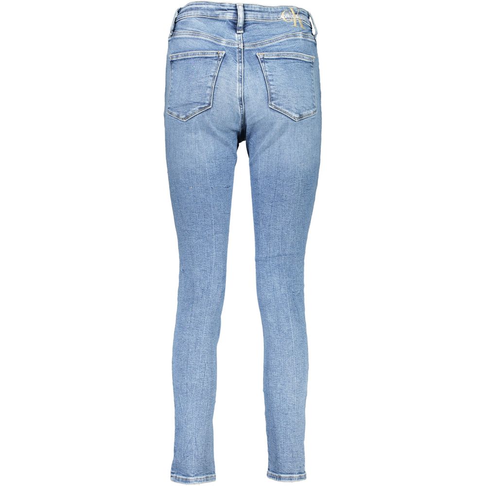 Blue Cotton Women Jeans