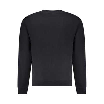 Black Cotton Men Sweater