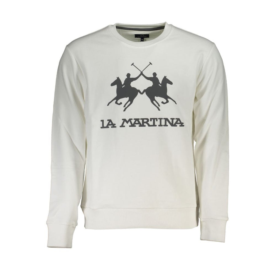 White Cotton Men Sweater