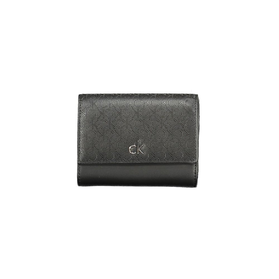 Black Polyester Women Wallet