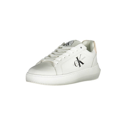 White Polyester Women Sneaker