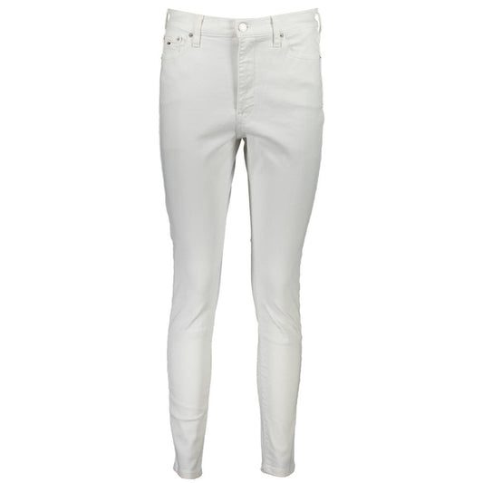 White Cotton Women's Jean