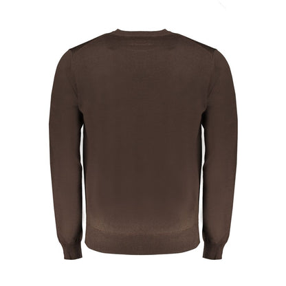 Marrone Wool Men Sweater
