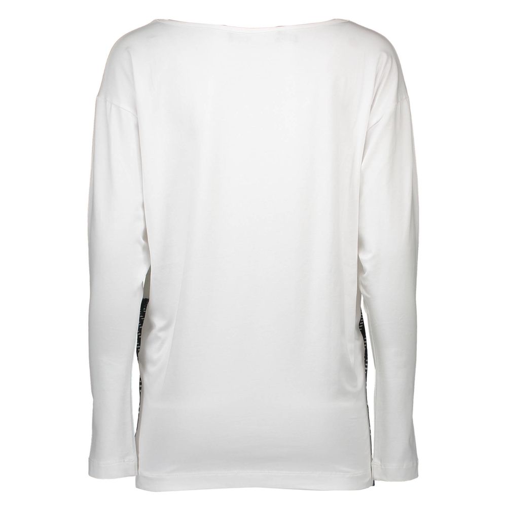 White Cotton Women T-Shirt