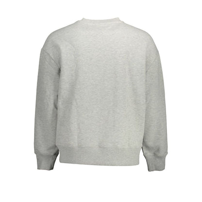 Gray Cotton Men Sweater