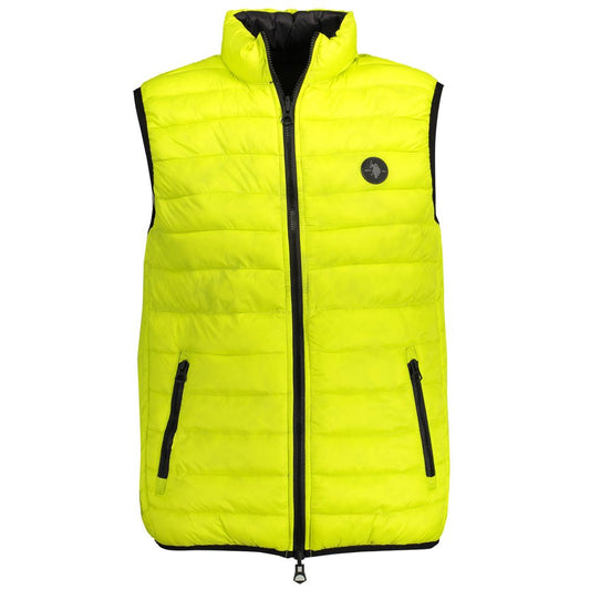 Yellow Nylon Men Jacket