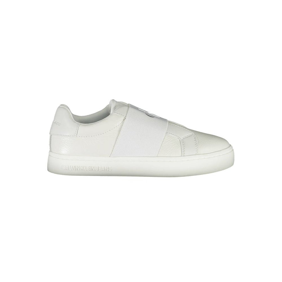 White Leather Women Sneaker