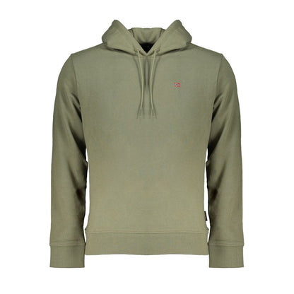 Green Cotton Men Sweater