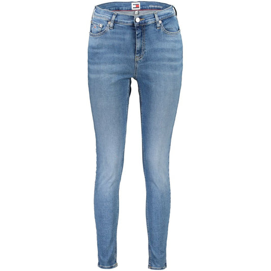 Blue Cotton Women Skinny Jean
