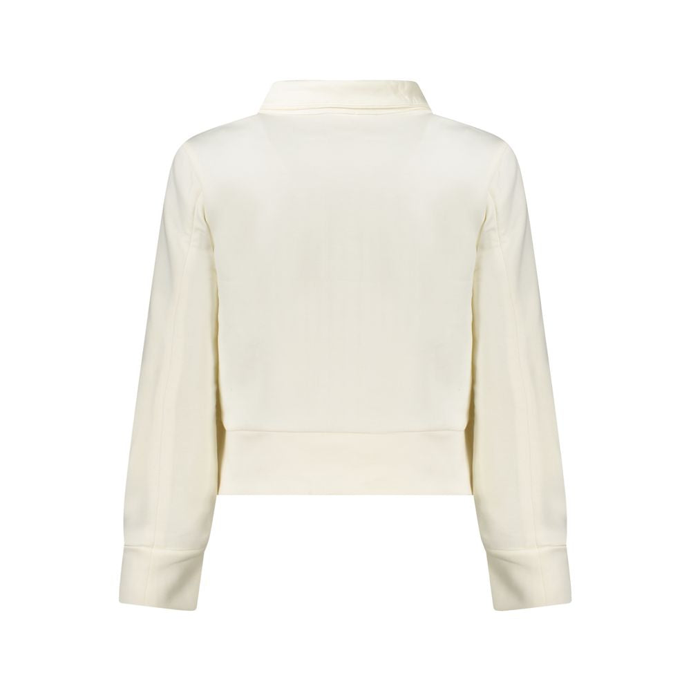 White Polyester Women Sweater