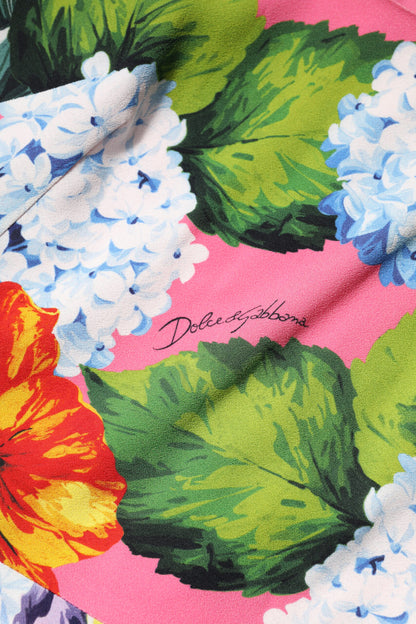 Multicolor Floral Sleeveless Sheath Dress