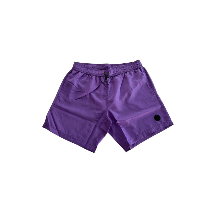 Purple Polyester Men Swim Short