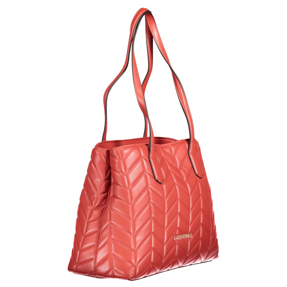 Rosso Polyurethane Women Handbag