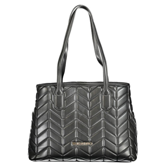 Black Polyethylene Women Handbag