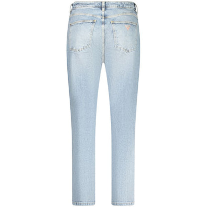 Blue Cotton Women Jeans