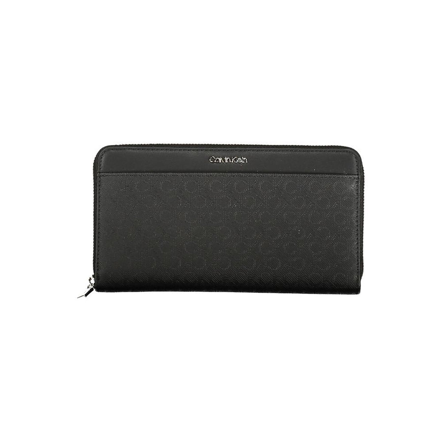 Black Polyester Women Wallet