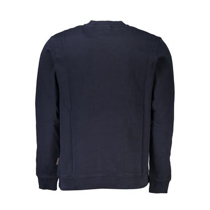 Blue Cotton Men Sweater