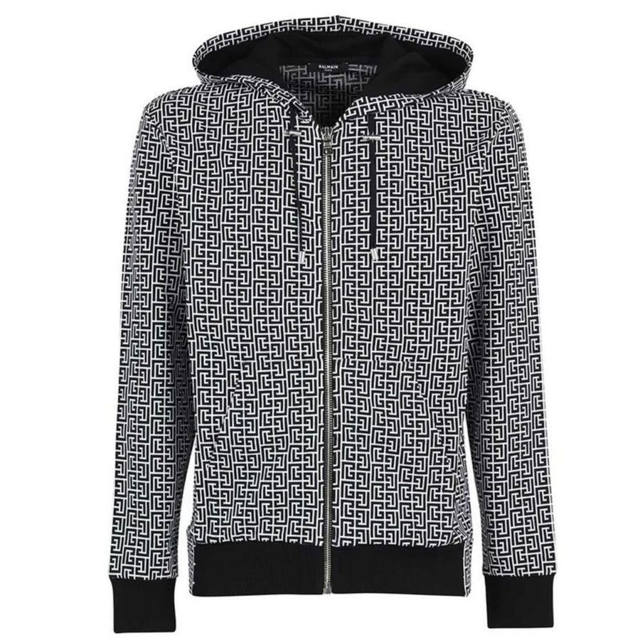 Black Cotton Men's Sweater