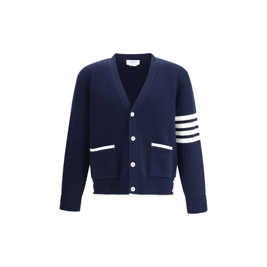 Blue Merino Wool Cardigan