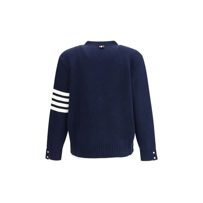 Blue Merino Wool Cardigan