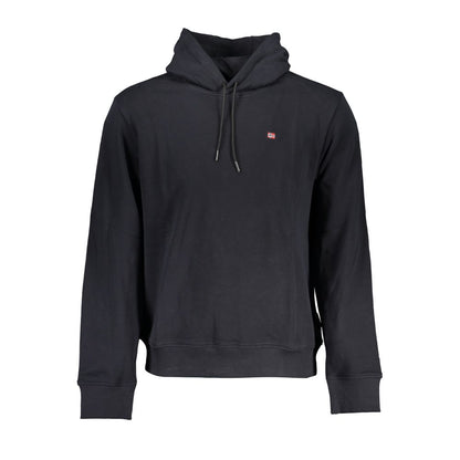 Black Cotton Men Sweater