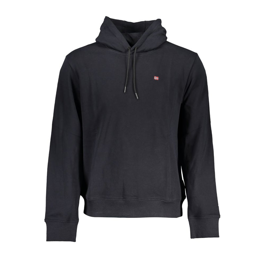 Black Cotton Men Sweater