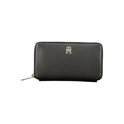 Black Polyurethane Women Wallet