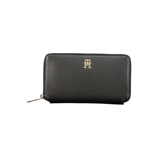 Black Polyurethane Women Wallet