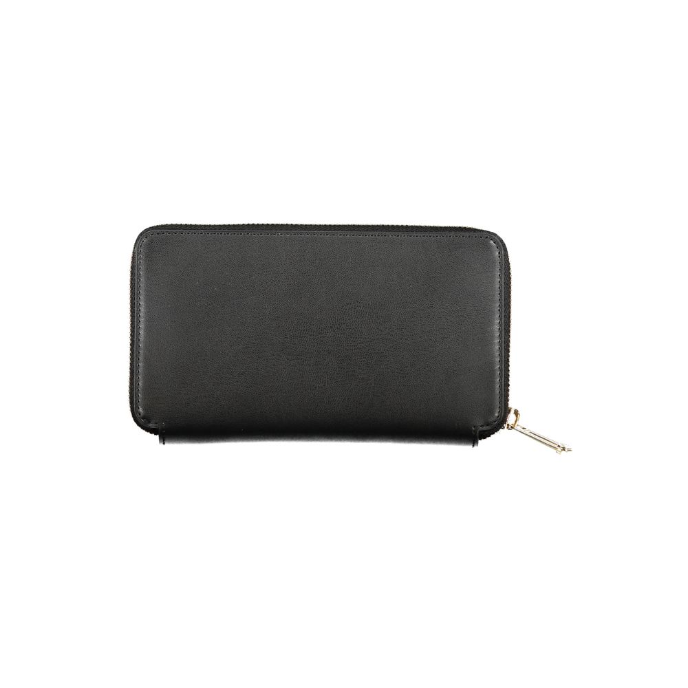 Black Polyurethane Women Wallet