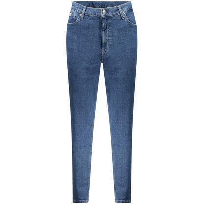 Blue Cotton Women Jeans