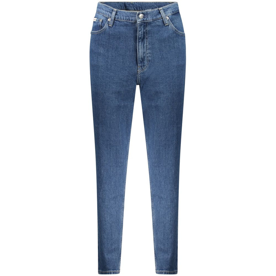 Blue Cotton Women Jeans