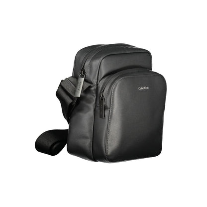 Black Polyester Men Shoulder Bag