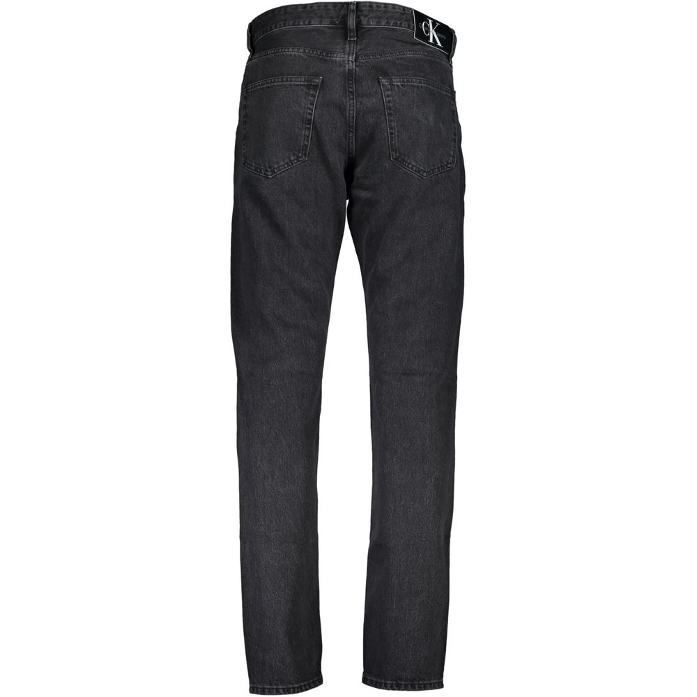 Black Cotton Men Jeans