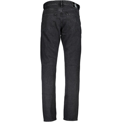 Black Cotton Men Jeans