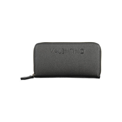 Black Polyurethane Women Wallet