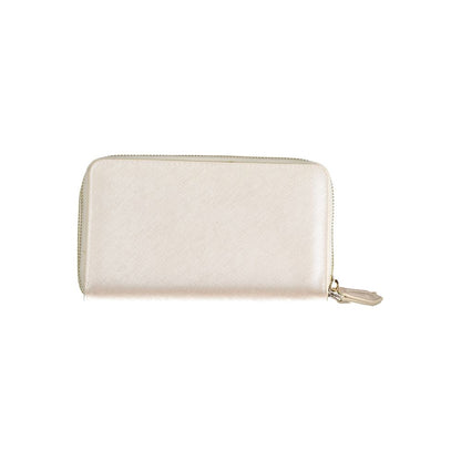 Gray Polyurethane Women's Wallet
