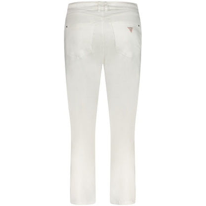 White Cotton Women Skinny Jean